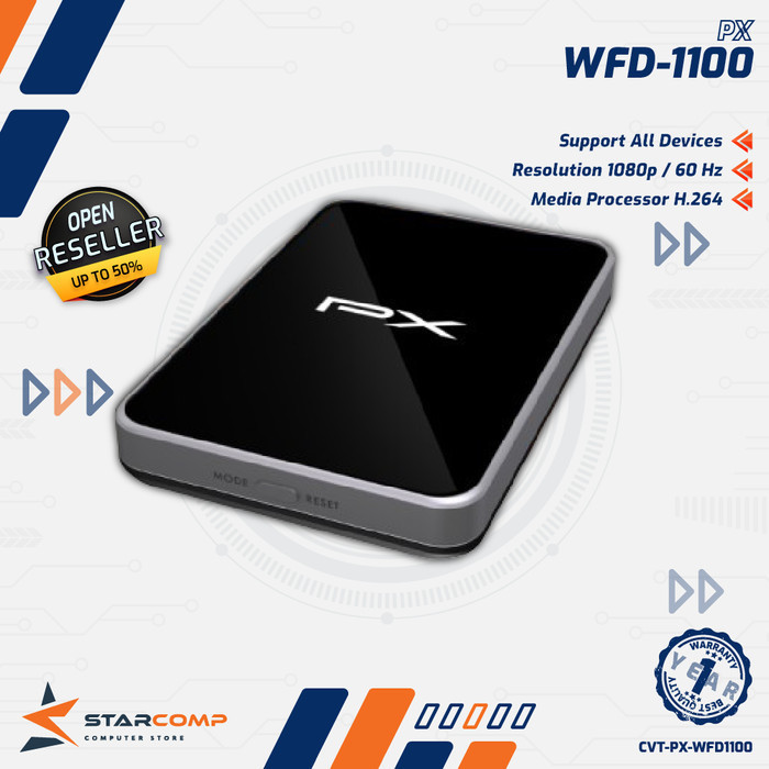 Px WFD1100 Dongle HDMI อะแดปเตอร์รับสัญญาณเสียง วิดีโอมิเรอร์