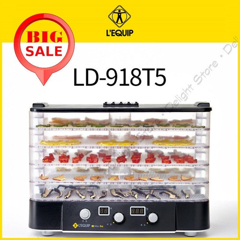 Lequip Korea LD-918T5 Food Dehydrator Dryer 5 Tray