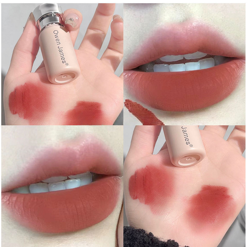 Owen James Little Pink ลิปสติก เนื้อแมตต์กํามะหยี่ ติดทนนาน