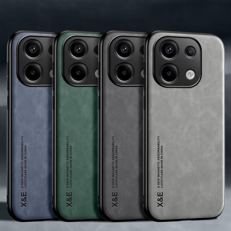 สําหรับ Xiaomi Poco M6 Pro 4G ใหม่ หรูหรา นิ่ม TPU เคส กันกระแทก หนัง เคส