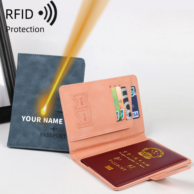 เซซิกา ส่วนบุคคล RFID หนังสือเดินทางครอบคลุมผู้ถือเอกสารออแกไนเซอร์กรณีแกะสลักชื่อกระเป๋าเดินทางกระเป๋าสตางค์บัตรปก | แท็กกระเป๋าเดินทาง | อําลา | Xmas