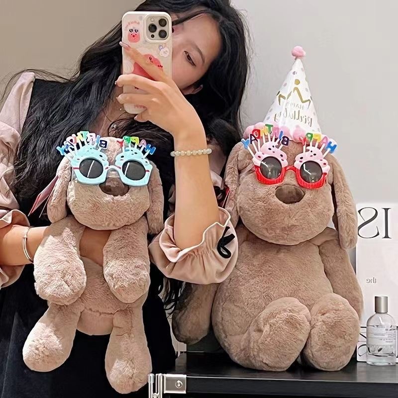 🐶COD🐶ตุ๊กตาลูกสุนัขขายาว ซ่อมสุนัขตุ๊กตาของเล่น ตุ๊กตาสุนัขนุ่มน่ารัก ของขวัญวันเกิด 30/45/55CM - รูปที่ 4