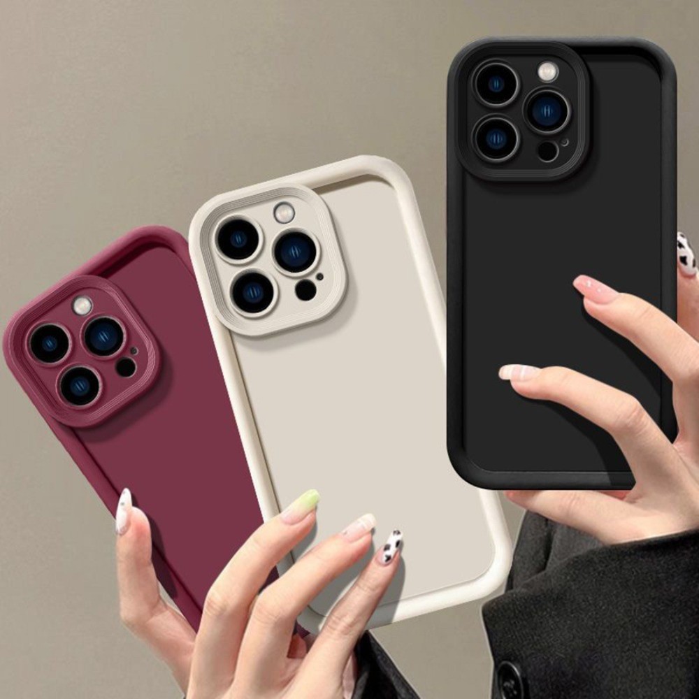เคสโทรศัพท์ ซิลิโคนนิ่ม กันกระแทก ลายดวงตานางฟ้า สีพื้น เรียบง่าย สําหรับ Samsung Galaxy A12 A52 A72 A13 A23 A33 A53 A73 A14 A24 A34 A54 A15 A25 A35 A55 A05 A05S