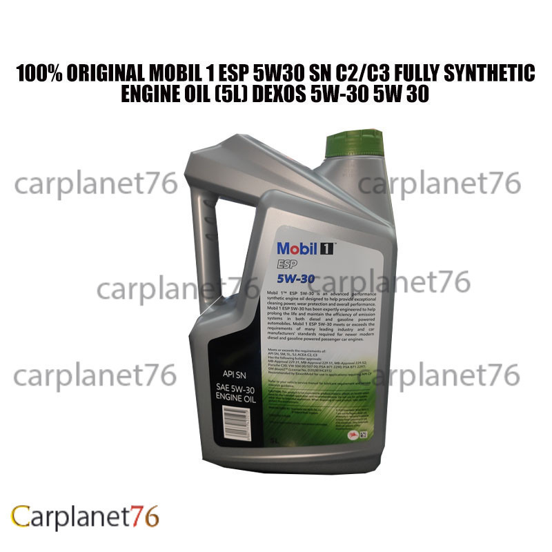 MOBIL 1 ESP 5W30 SN C2/C3 FULLY SYNTHETIC ENGINE OIL (5L) DEXOS 5W-30 5W 30