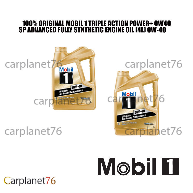 MOBIL 1 TRIPLE ACTION POWER+ 0W40 SP ADVANCED FULLY SYNTHETIC ENGINE OIL (4L) 0W-40