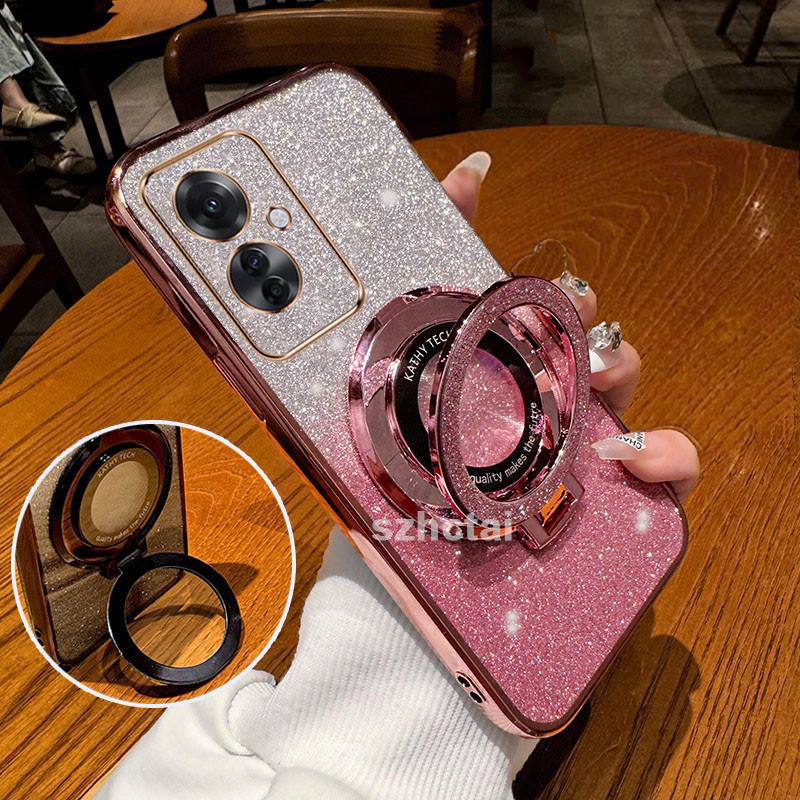 เคส Reno 11F Reno11 F Reno11 5G Reno 11 Pro 5G Reno 8T 8 8Z 5G 7Z 5G 8 4G Reno7 4G ใหม่ เคสโทรศัพท์มือถือแบบใส แต่งกลิตเตอร์ พร้อมตัวดูดแม่เหล็ก สําหรับ Reno 11F Reno11 F Reno11 5G Reno 11 Pro 5G Reno 8T 8 8Z 5G 7Z 5G 8 4G Reno7 4G