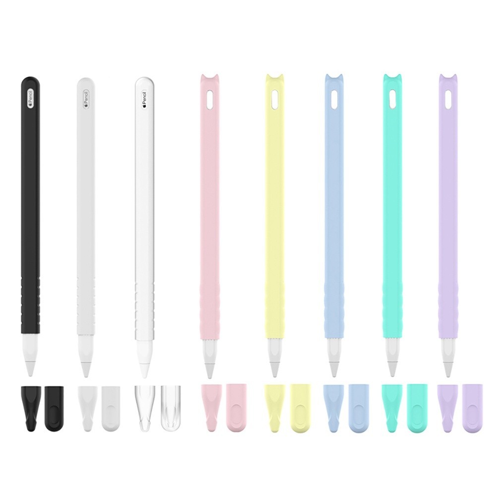 เคสปากกาสไตลัส ซิลิโคนนิ่ม บางพิเศษ กันลื่น กันกระแทก สําหรับ Apple Ipad Pencil Gen 2 2nd Generation