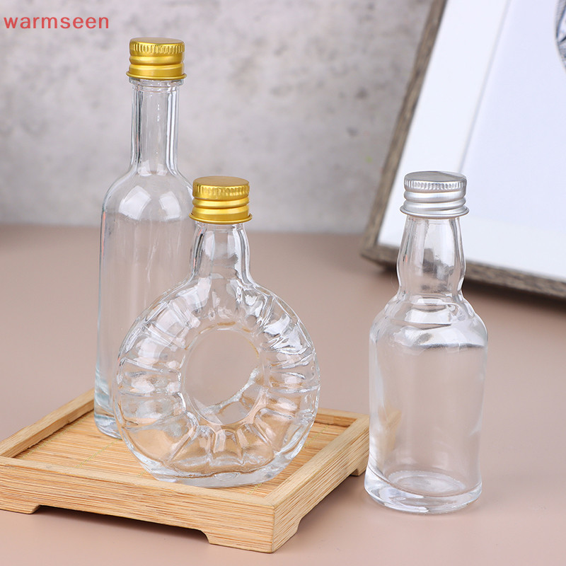 (warmseen) ขวดเหล้า แก้วไวน์ ขนาดเล็ก ไร้สารตะกั่ว 50 มล. พร้อมฝาปิด อุปกรณ์เสริม สําหรับบ้าน บาร์ 1 ชิ้น