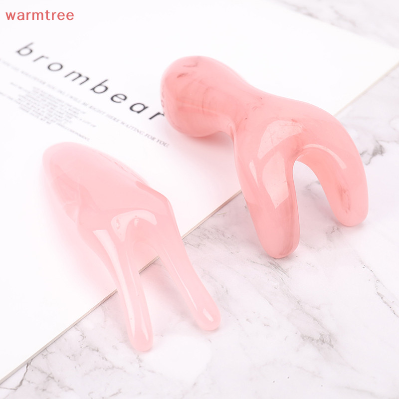 (warmtree) แผ่นกัวซาเรซิ่นธรรมชาติ สําหรับนวดใบหน้า จมูก
