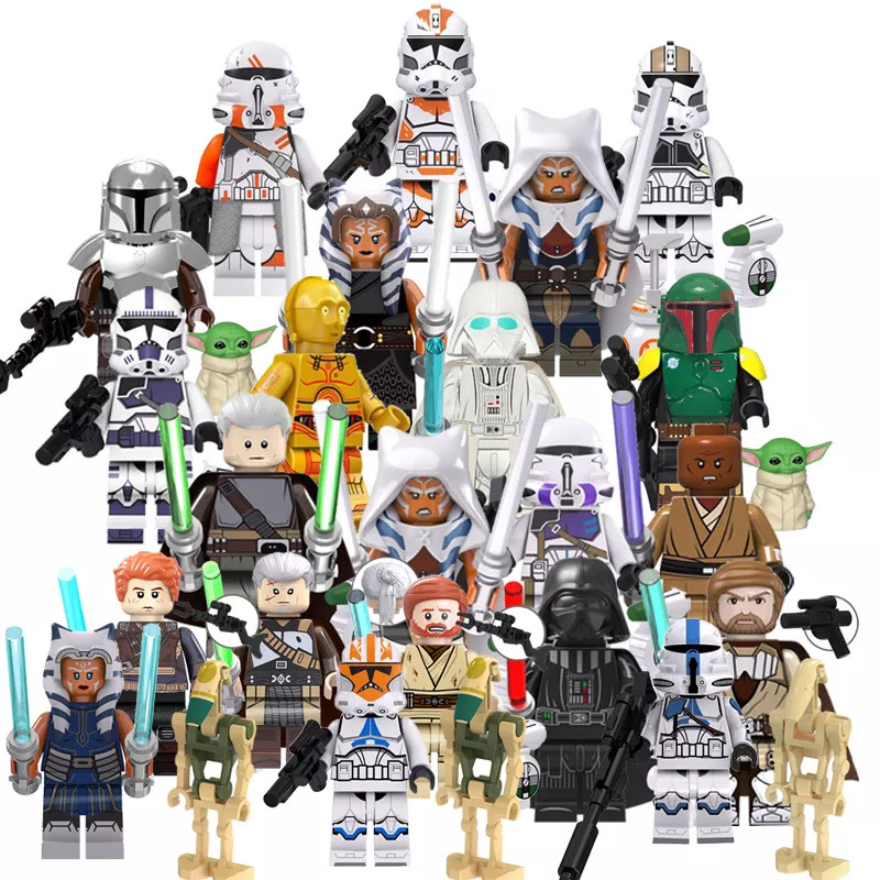 ฟิกเกอร์ตัวต่อ TV Series Clone Trooper Ahsoka Space Wars ขนาดเล็ก ของขวัญสําหรับเด็ก