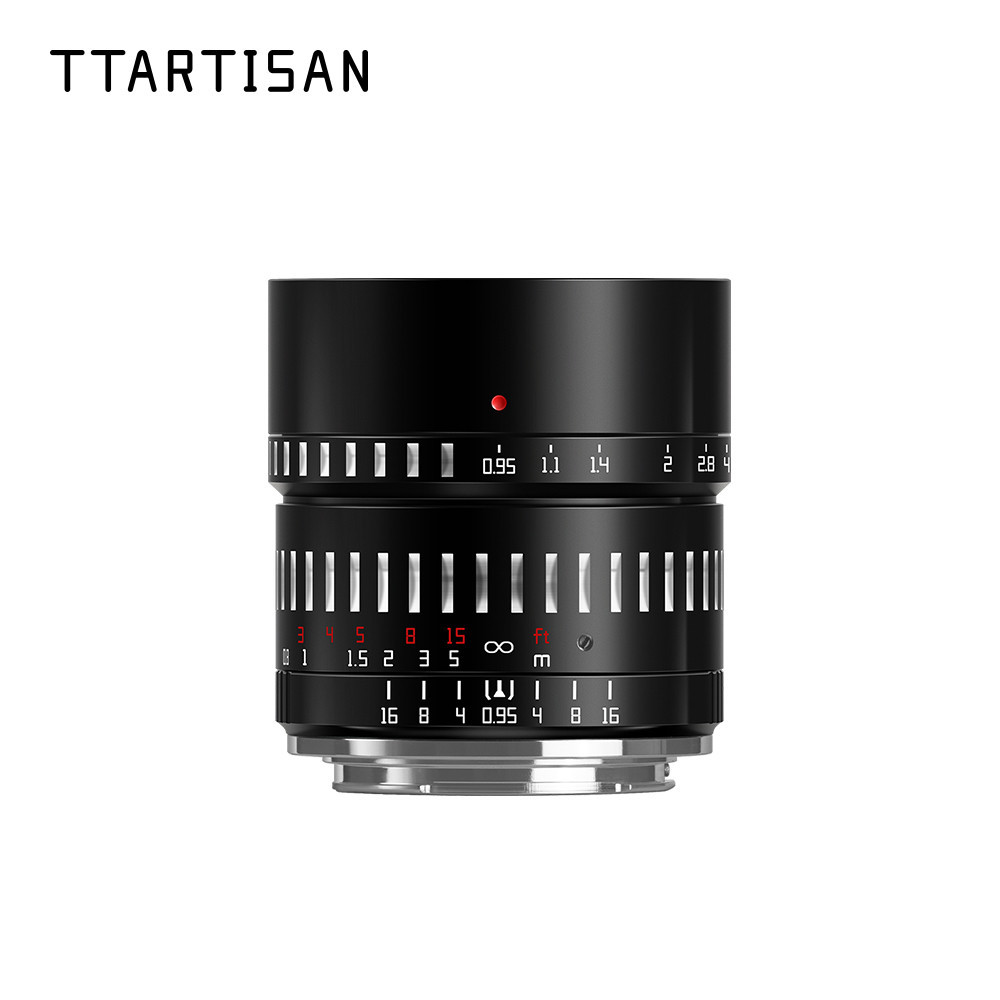 TTArtisan 50 มม.F0.95 รูรับแสงขนาดใหญ่ Prime เลนส์สําหรับ Sony E Mount Fujifilm X Canon M Leica L Ni