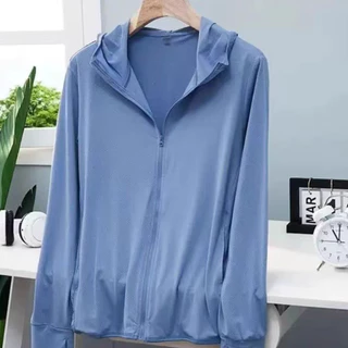 จัดส่งจากประเทศไทย✅ เสื้อกันแดด UPF50+ ผ้าไอซ์ สำหรับกิจกรรมกลางแจ้ง รุ่นใหม่ ชุดฤดูร้อน หลายสี