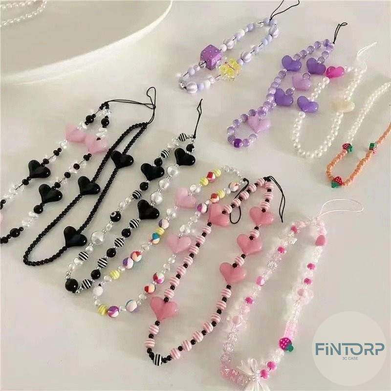 สายโซ่คล้องโทรศัพท์มือถือ อะคริลิค ประดับคริสตัล ลายการ์ตูนหมี สีสันสดใสแฟชั่นสําหรับผู้หญิง พวงกุญแจ สร้อยข้อมือ