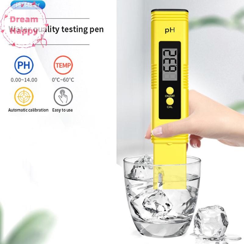 Dreamhappy Digital PH Meter ความแม่นยําสูง LCD Aquarium Water Acid PH Tester Pool Analyzer TH