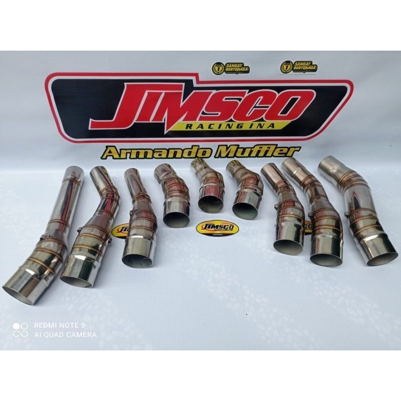 LOKAL SLIP ON ขั้วต่อ EXHAUST CBR150R NEWCB150 ท้องถิ่น NINJA 250 KARBU CBR250R LAMA CBR250RR ใหม่ E
