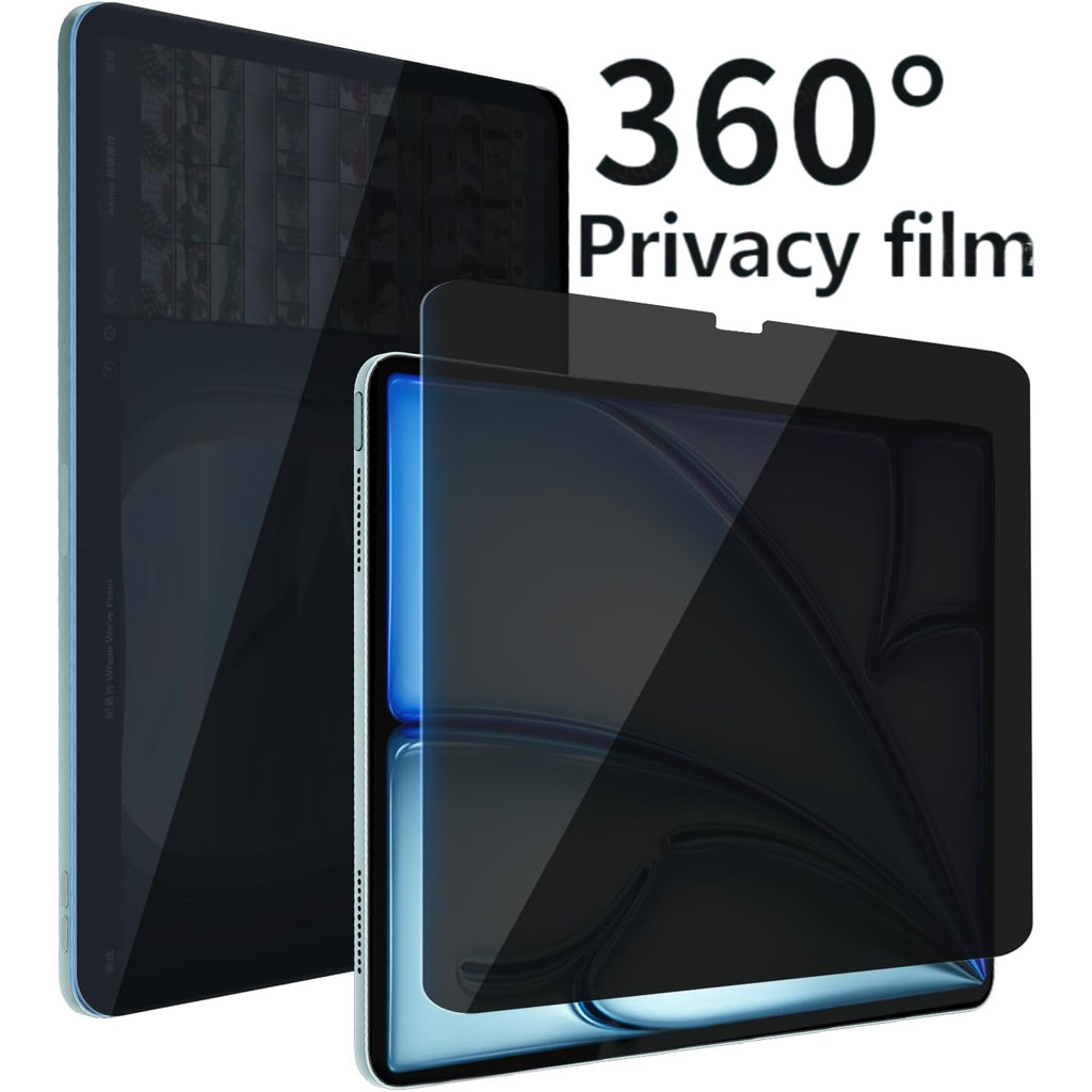 ฟิล์มกันรอย 360° Matte Privacy สําหรับ iPad A16 11th Gen 2025 Air M3 Pro 11/12.9 2024 10th Gen 10.9 Air 5/4/3 Pro 11/12.9 9th/10th/8th/7th/6th/5th Gen Mini 7/6th Gen Mini 6/5/4/9.7