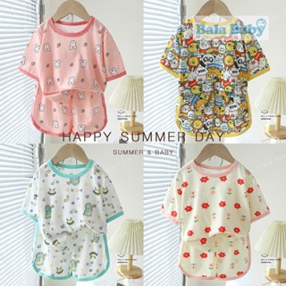 ใหม่ เสื้อผ้าเด็ก ชุดลำลองเด็ก เซท 2 ชิ้น ผ้าเรยอน นิ่ม ลื่น…