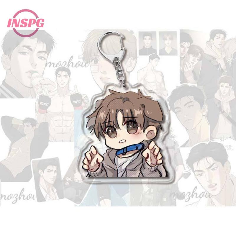 Inspg>manwha Jinx Joo JaekyungอะนิเมะKeyChain Kim Danผู้ชายKey Chainผู้หญิงแฟชั่นสร้างสรรค์น่ารักรูปอะคริลิคพวงกุญแจจี้ของขวัญใหม่