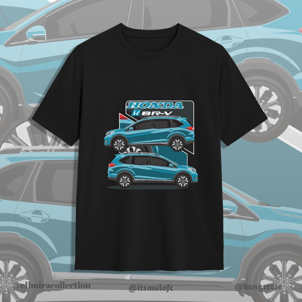 KATUN Honda BR-V Racing ยานยนต์ MB3 เสื้อยืดผ้าฝ้ายหวี