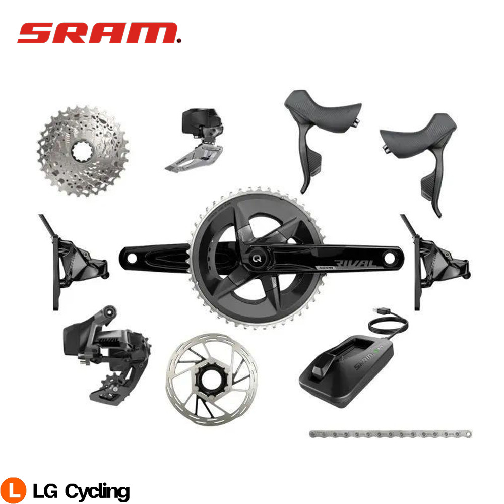 SRAM Rival AXS ดิสก์เบรก Powermeter Groupset จักรยานเสือหมอบไฮดรอลิก