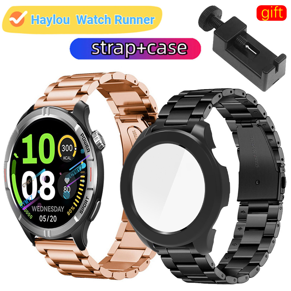 Haylou Smart Watch Runner สายโลหะ สายสแตนเลสสําหรับ Haylou Watch Runner สายสายรัดข้อมือกีฬา Haylou S