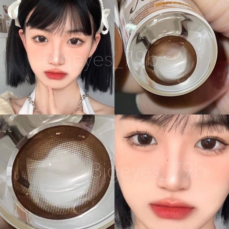 ✨Choco Black Circle ขนาดตาโต (Bigeyes) ☀️กรองแสง uv ✔️จดทะเบียนถูกต้อง 🇰🇷คอนแทคเลนส์สัญชาติเกาหลี🇰🇷