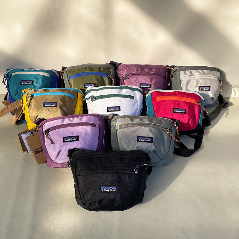 Patagonia กระเป๋าคาดเอวขนาดใหญ่ความจุ Multi-Pocket Water-Repellent กระเป๋าคาดหน้าอกผู้ชายกระเป๋า Messenger