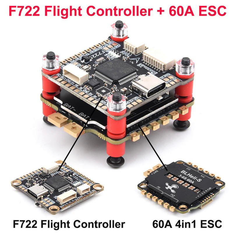 KS F405HD F405/F722ควบคุมการบิน F7/V3S F4บวก FC + 45A / 60A BLheli_S 4in1 ESC กองขนาด30.5*30.5มม. สำ