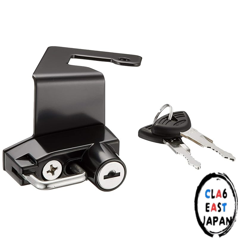 Kijima Motorcycle Parts Helmet Lock Holder, Steel, Anti-theft for Super Cub C125 303-1596.
