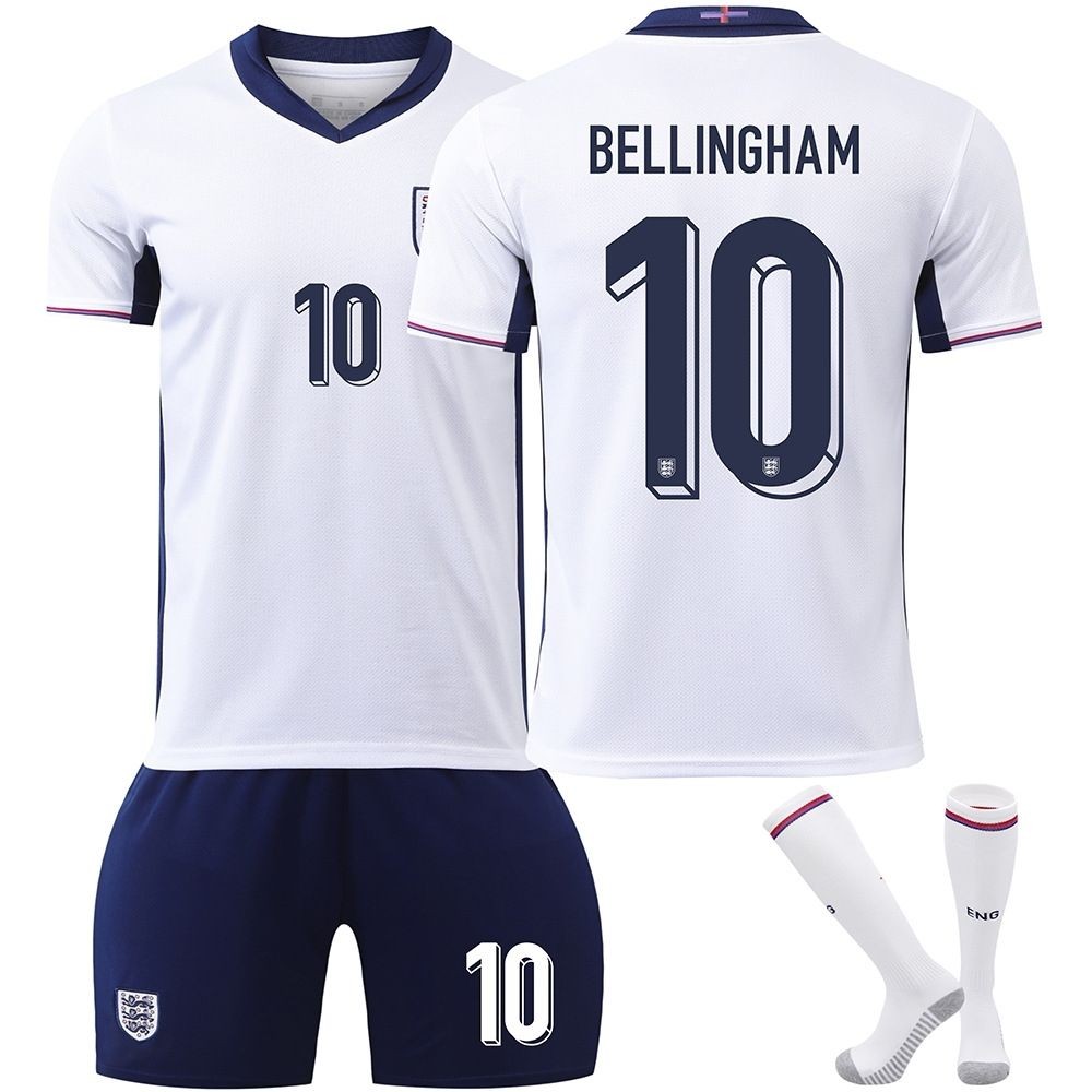 MZ 2024 European Cup England Home Jersey No. 9 กับ เบอร์ มะตูมอิม 10 และ เสื้อแข่งฟอร์ด 11