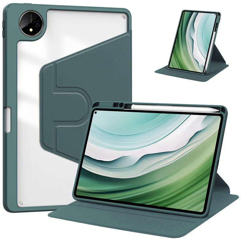 360 องศาหมุนสําหรับ Huawei MatePad 11.5s 2024 Pro 12.2 13.2 12.6 Air 11.5 11 12 MatePad 10.4 2020/22 PU หนัง