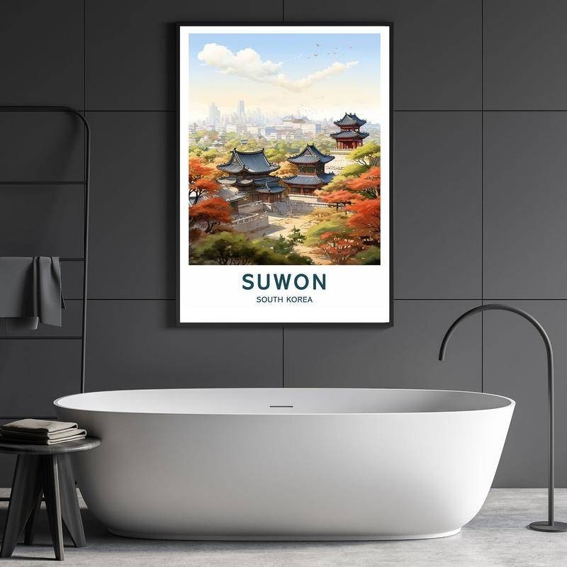 Suwon Collection Travel พิมพ์โปสเตอร์ Wall Art ภาพวาดผ้าใบตกแต่งบ้านห้องนั่งเล่นห้องนอนสํานักงานของท
