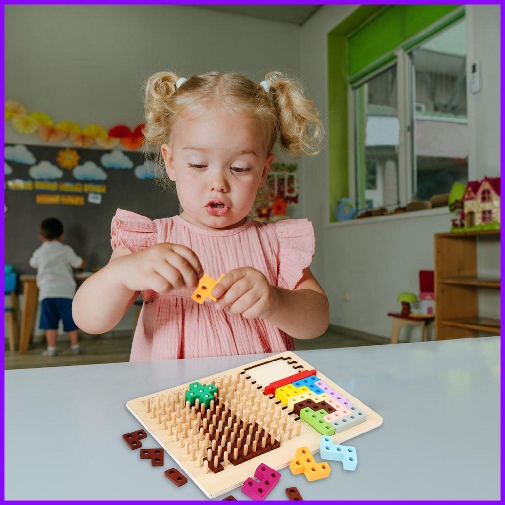 บล็อกจิ๊กซอว์ปริศนา รูปแทนแกรม 3D ของเล่นเสริมการเรียนรู้เด็ก