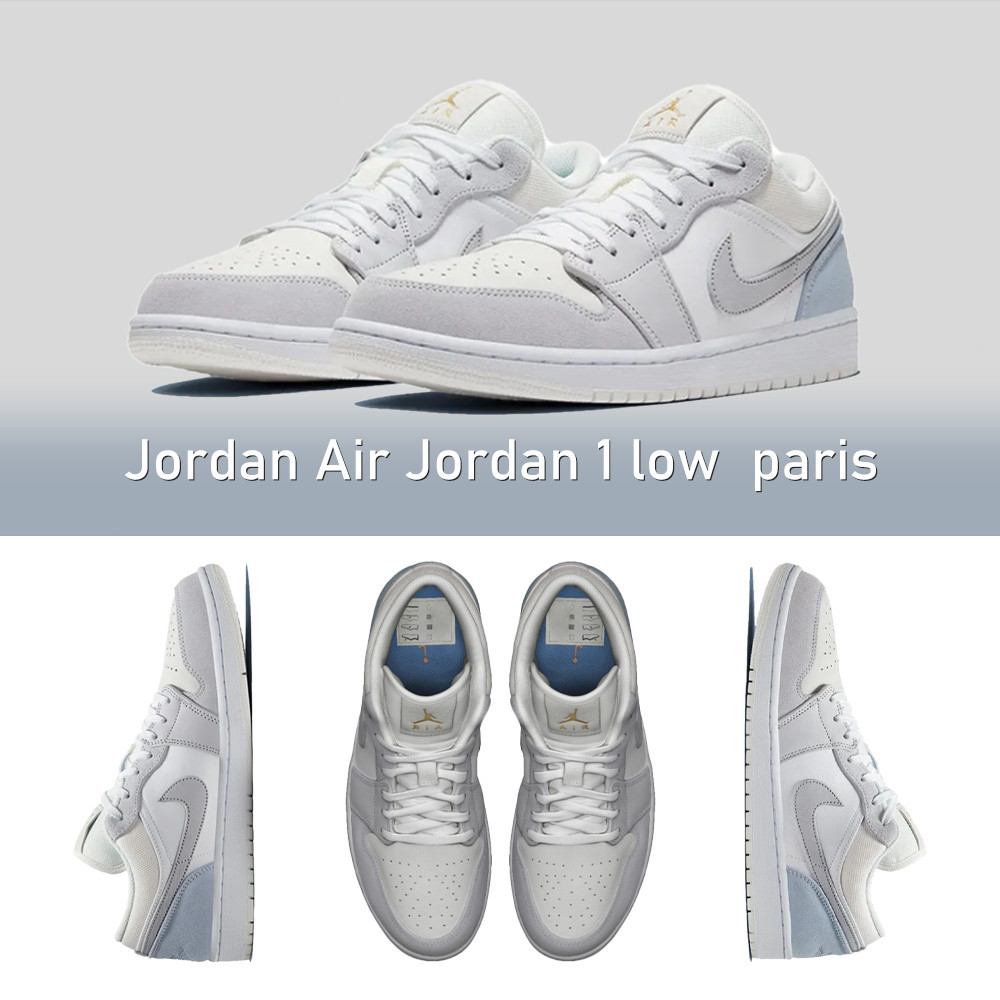 nike Air Jordan 1 Low OG "PARIS" anti-slip GS Retro Sneakers สบาย ๆ
