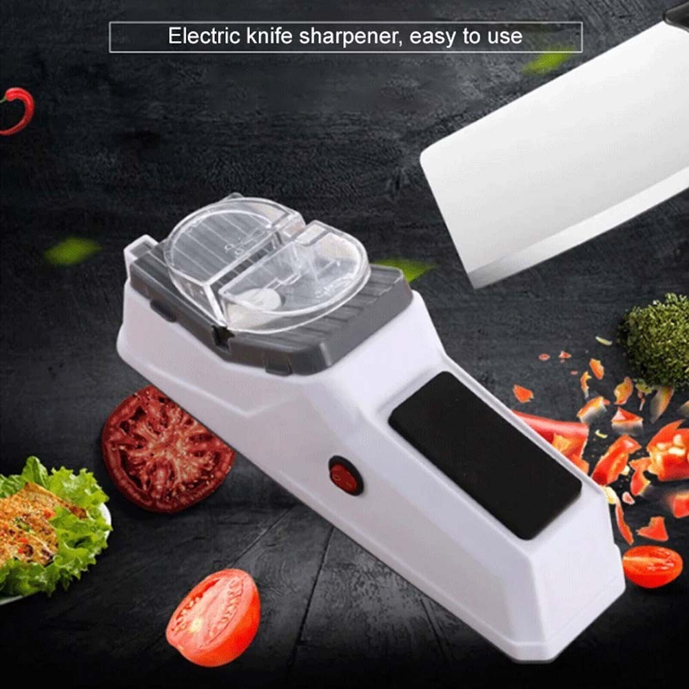 USB Electric Knife Sharpener Scissors Kitchen Sharpener Machine Pengasah Pisau Multi-function Home Knife Kitchen Knives Tool Knife Scissor Sharpening fine grinding blade