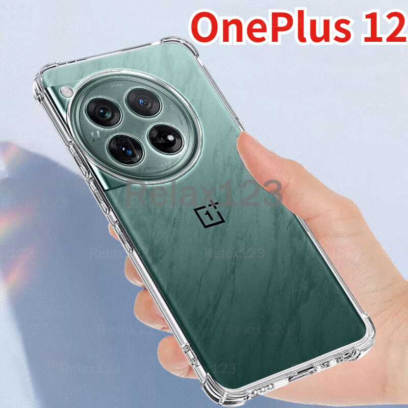 เคสโทรศัพท์มือถือซิลิโคน TPU ใส แบบนิ่ม กันกระแทก สําหรับ OnePlus 12 OnePlus12 One Plus 12 12R OnePlus12R 5G 2024