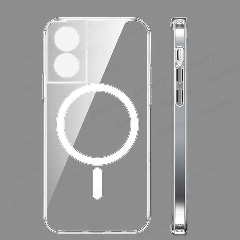 Tcl TCL 40 NxtPaper 4G เคสใส เคสโทรศัพท์ รองรับที่ชาร์จไร้สาย แบบแม่เหล็ก พร้อมที่ยึด