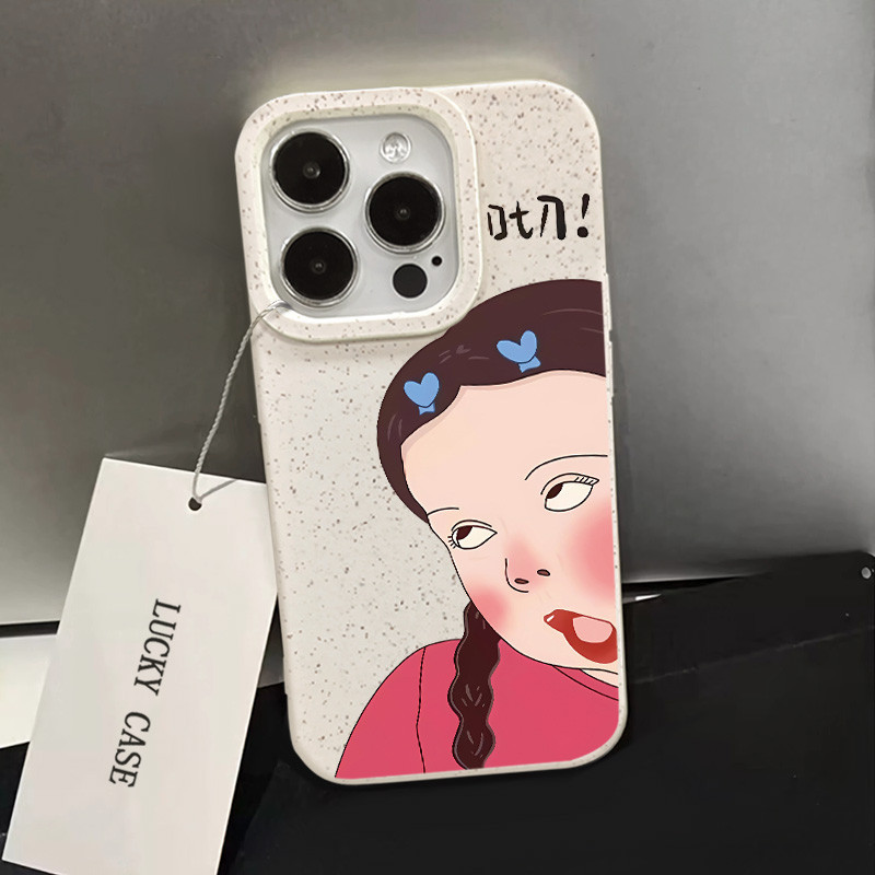 เคสโทรศัพท์มือถือ ซิลิโคนนุ่ม ลายเด็กผู้หญิงน่ารัก สําหรับ IPhone 15 Pro Max 15 15plus 1 4 13 12 14promax 13 Pro Max 12 Pro Max 11 XR XS Max 8Plus 7plus