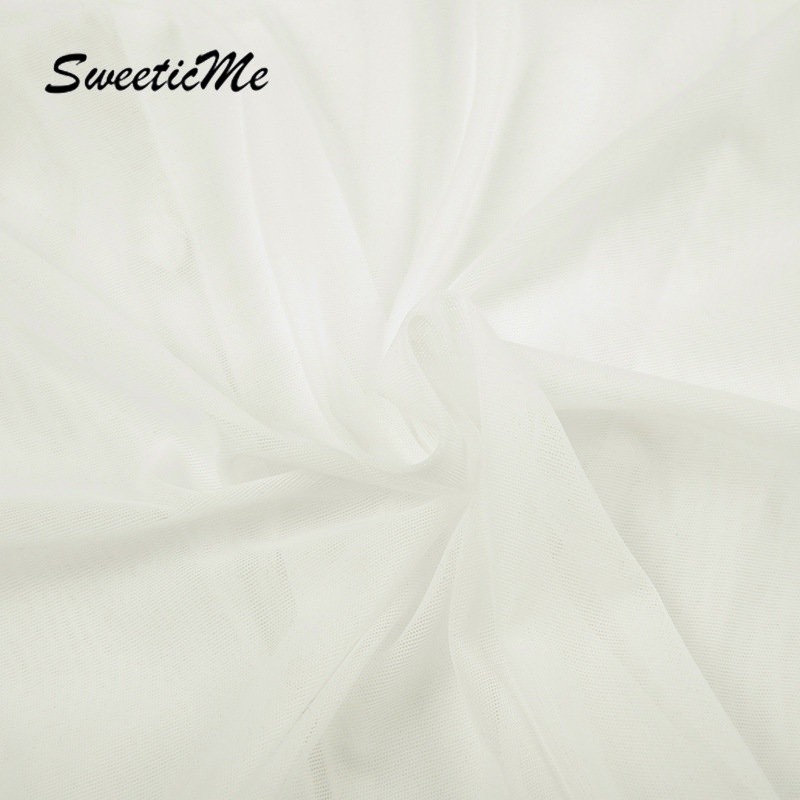 SweeticMe ผู้หญิงใหม่ลําลองแฟชั่นสีทึบเปิดลงคอปกแขนสั้น Crop Streetwear เสื้อยืด ราคา ถูกที่สุด ดีลบีเคเค แกลเลอรีภาพที่ 9