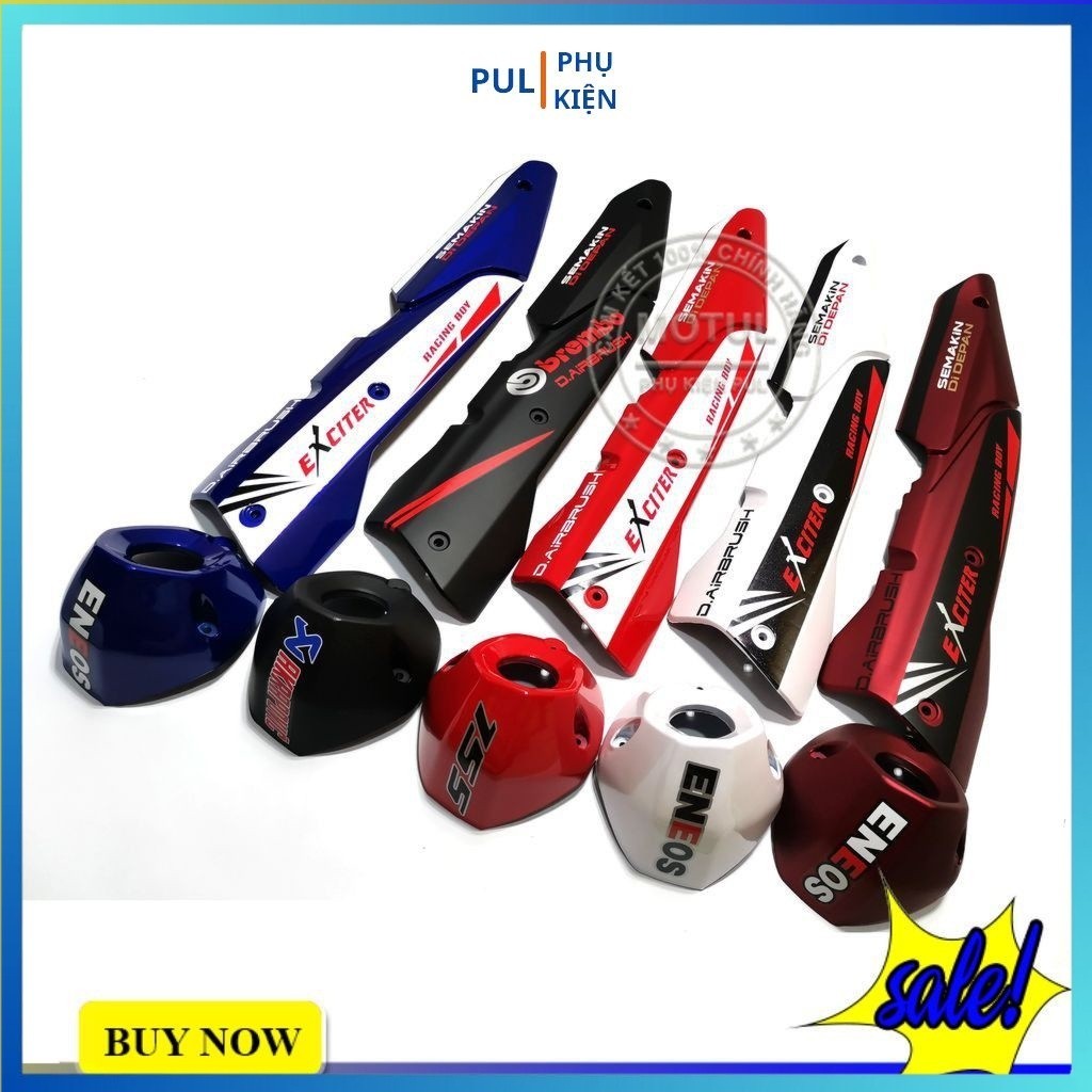 ครอบท่อไอเสียและท้ายสําหรับ Exciter 155 vva Ex 155 โลโก้สุ่ม