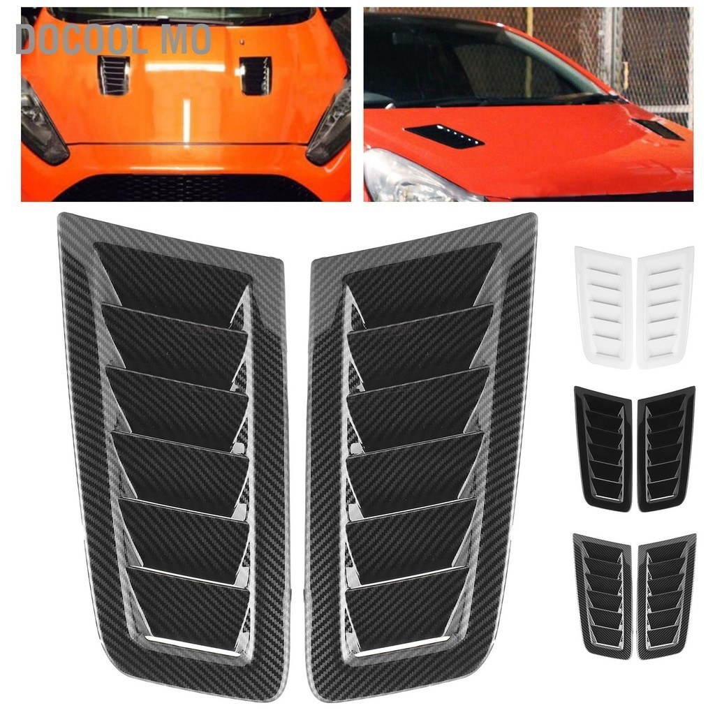 Docool Mo 2 ชิ้น Universal Bonnet Air Vents เครื่องยนต์ Hood ภายนอกรถสำหรับโฟกัส RS MK2 สไตล์