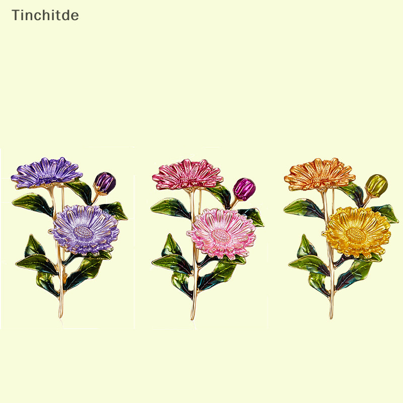 [Tinchitde] เข็มกลัด โลหะผสม รูปดอกเดซี่ เครื่องประดับ สําหรับผู้หญิง งานแต่งงาน ช่อดอกไม้ เสื้อผ้า เสื้อโค้ท ผ้าพันคอ [Preferred]