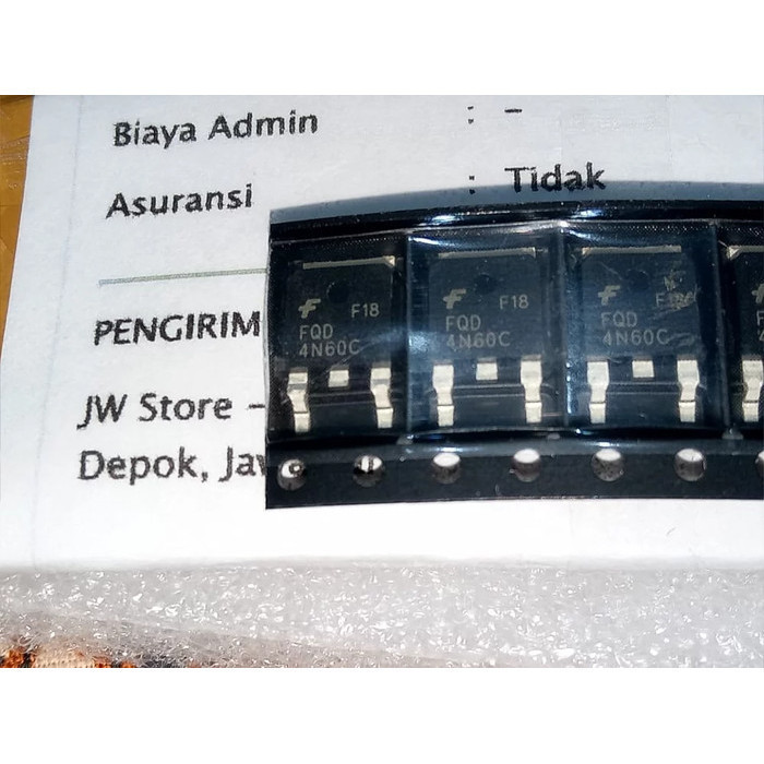 เครื่องมือชิ้นส่วน FQD4N60C 4N60C 4N60