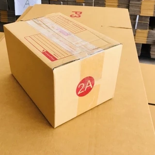 กล่องไปรษณีย์ เบอร์ 2A ขนาด 14×20×17 ซม. กล่องพัสดุฝาชน แพ็ค 10 ใบ หนา 3 ชั้น แบบพิมพ์ ราคาส่ง พร้อมส่ง ล็อต 961