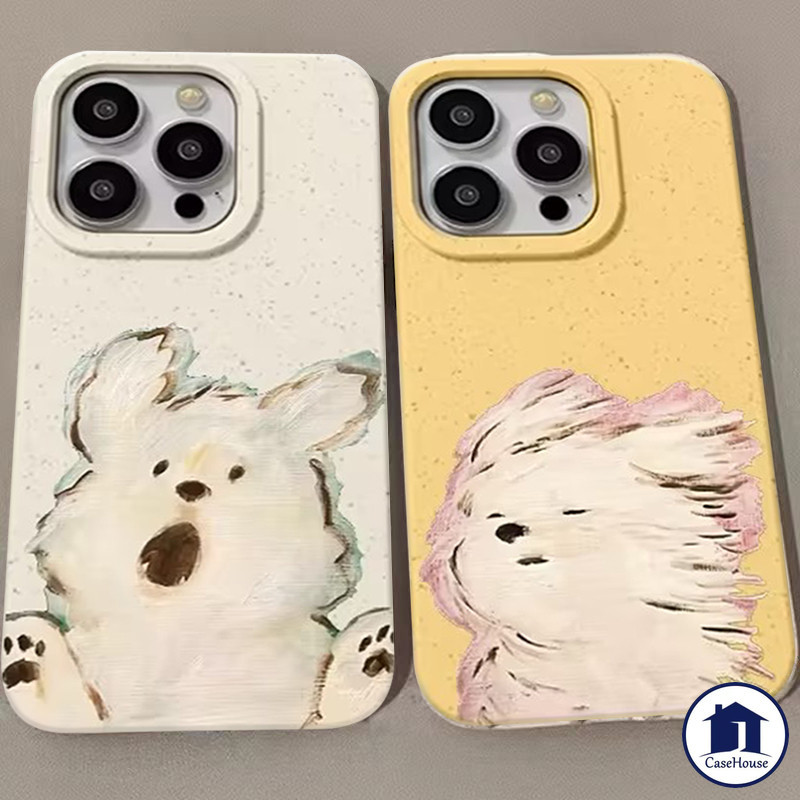 ส่งจากไทย ลูกสุนัขที่น่ารักสามารถย่อยสลายได้สำหรับ iPhone 15 14 11 12 13 Pro Max XR 7 8 6 6s Plus X XS MAX 13 12 Mini
