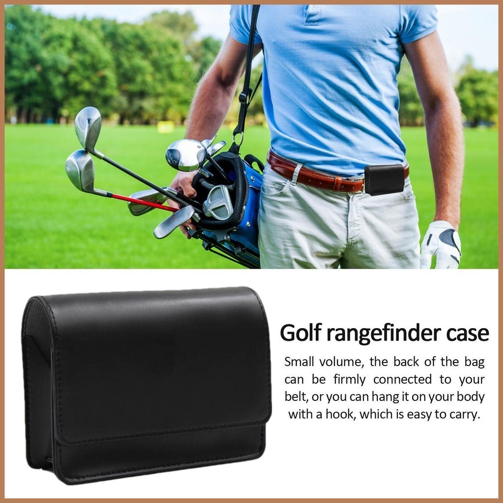 Rangefinder สําหรับกอล์ฟแบบพกพา Golf Rangefinder กระเป๋าหนังแฟชั่น Range Finder กระเป๋าสําหรับชายกอล