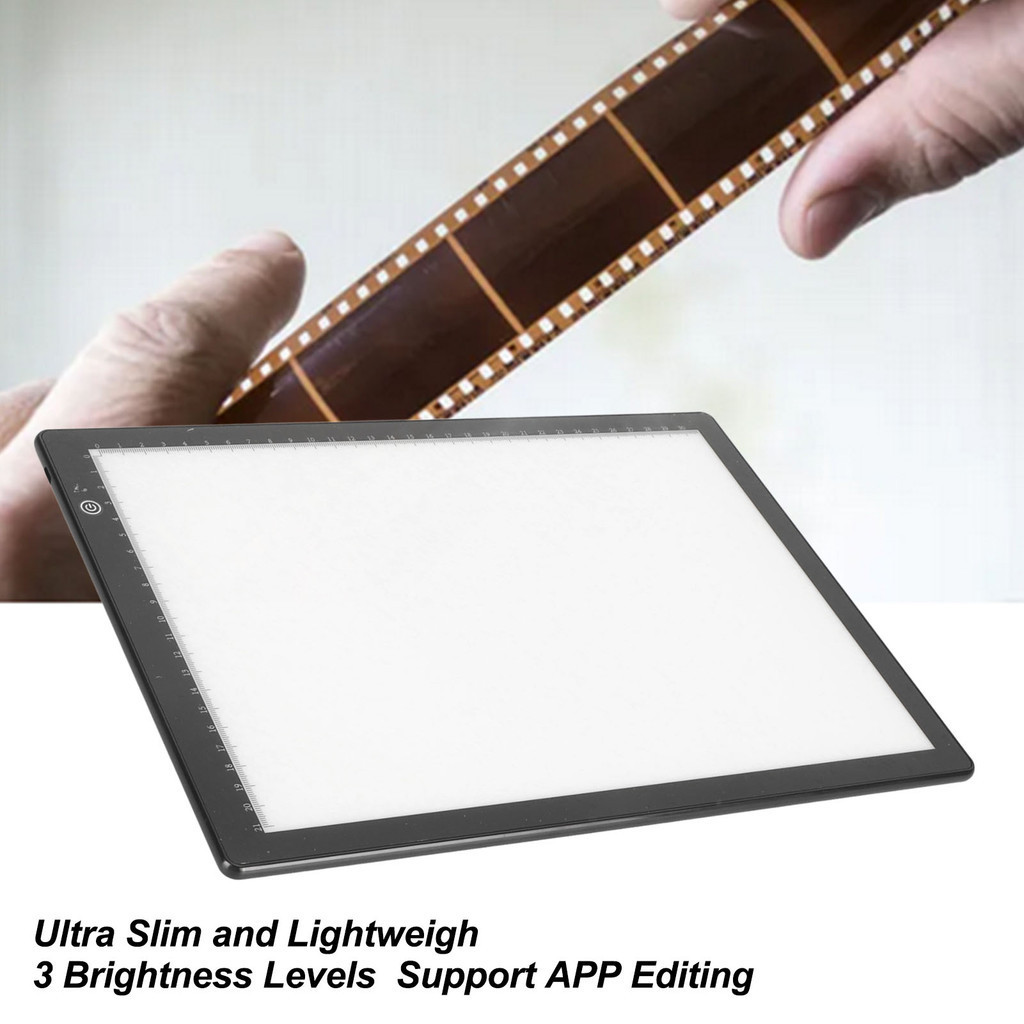 [MEET] เครื่องสแกนเนอร์สไลด์ LED 3 โหมดความสว่าง APP ขนาด A4 บางพิเศษ พลังงาน USB สําหรับฟิล์มลบ