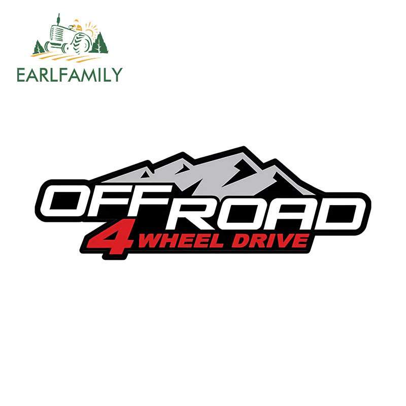 Earlfamily 13 ซม.4x4 Off Road สติกเกอร์รถบุคลิกภาพรถจักรยานยนต์กระจกมองหลัง Scratch-Proof ไวนิล Decal Trunk กันชน Caravan แล็ปท็อปตกแต่ง