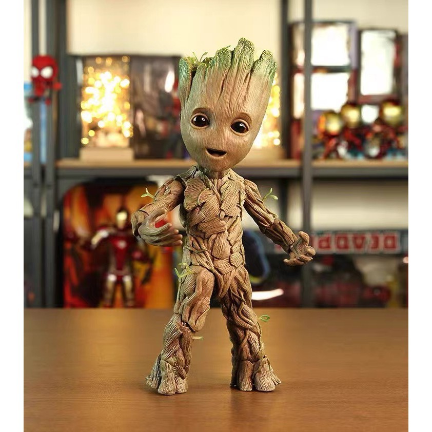 โมเดลฟิกเกอร์ Groot Little Tree People Galaxy Guardians 3groot ข้อต่อขยับได้ ของเล่นสําหรับเด็ก