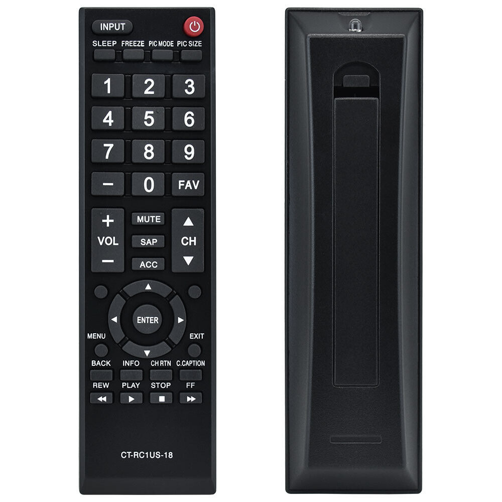 ใหม่ CT-RC1US-18 สําหรับโตชิบารีโมทคอนโทรลทีวี 32L310U20 49L510U18 55L510U18